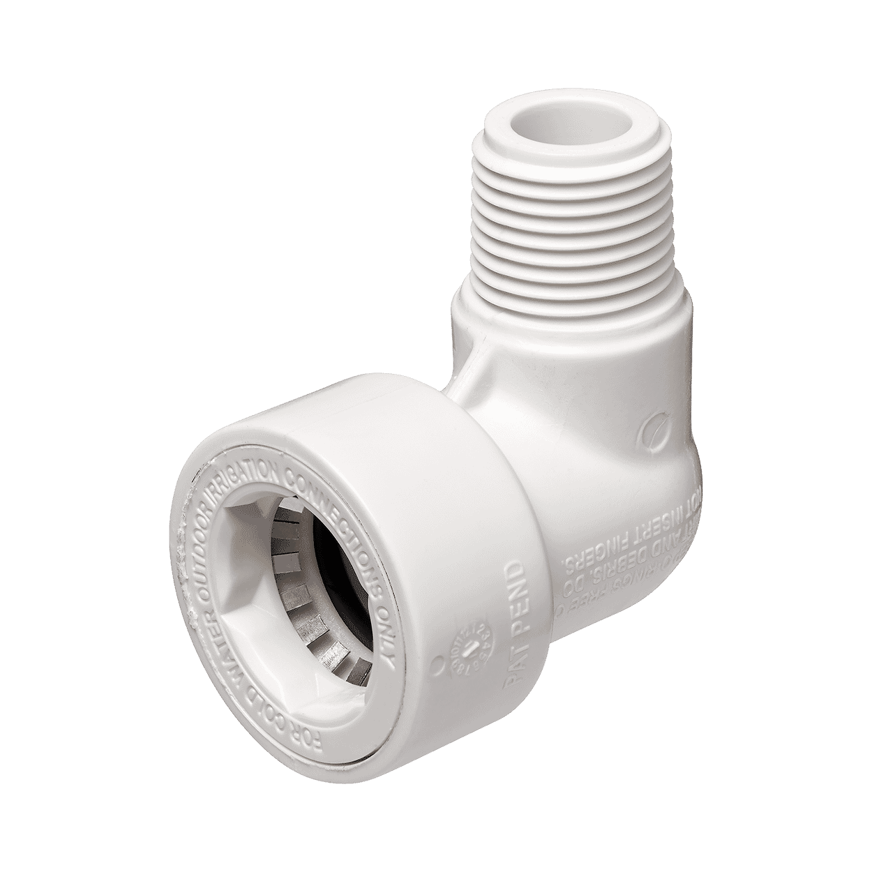 1/2" PVC-Lock Fittings - 410 - 90 deg. Street Elbow Male Adapter (SOC x MPT)