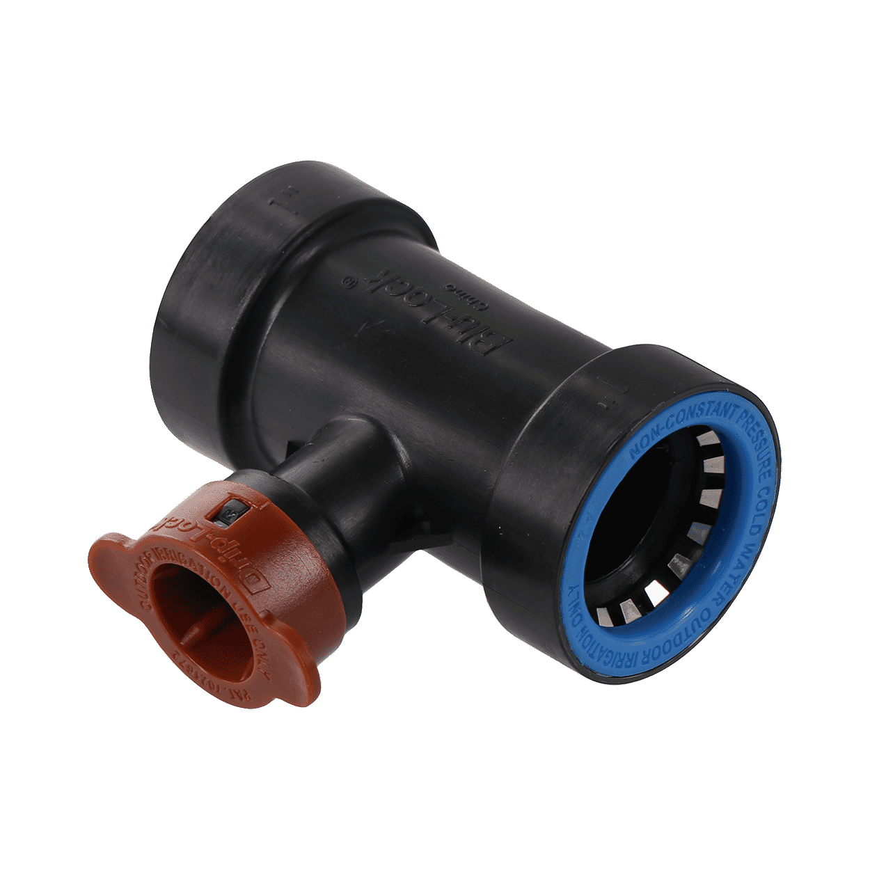 1" Blu-Lock x 1/2" Drip-Lock Tee