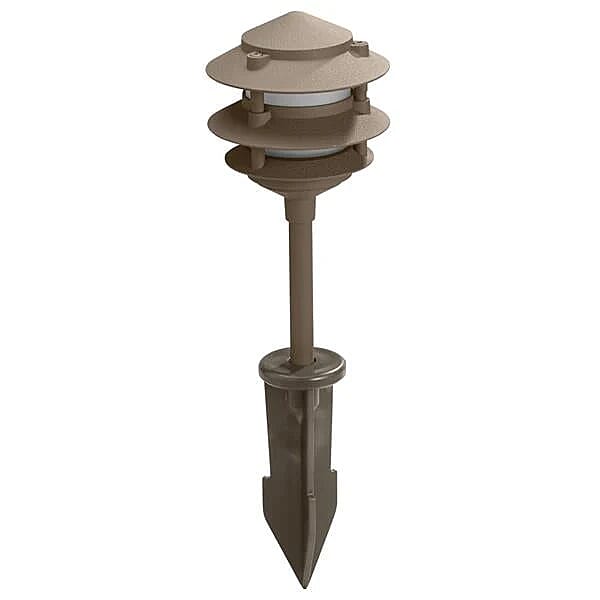 LED Aluminum Textured Bronze Landscape Path Light